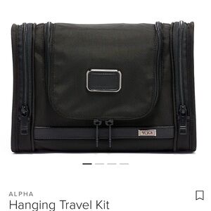 TUMI Alpha Black Hanging Travel Kit NWT